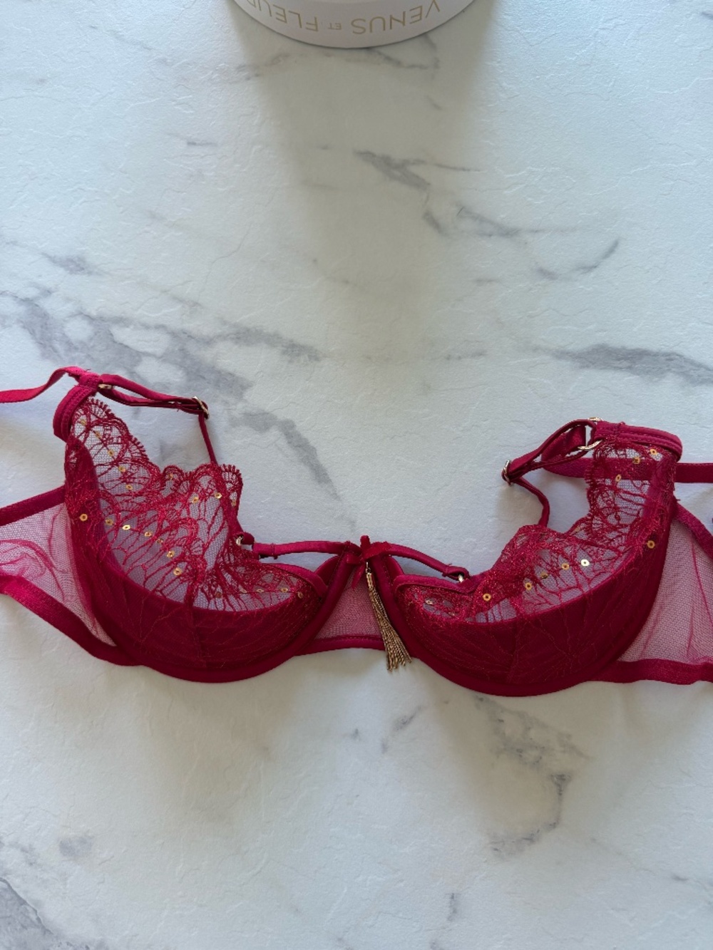 Honey Birdette Gloria Red Bra 32DD